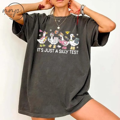 Its Just Silly Test Day Comfort Tee Teacher Student Exam Prep Funny