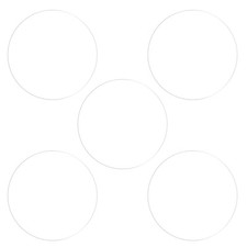 5pcs 32mm Soft TPU Anti-scratch HD Clear Round Watch Glass Screen Protectors