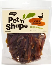 Pet 'n Shape Duck Breast Jerky Dog Treats – 16 oz Bag, Natural Dog Snack