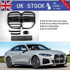 FOR BMW 4 SERIES G26 440i 4 DOOR GLOSS BLACK FRONT KIDNEY GRILLE GRILL 2021-202