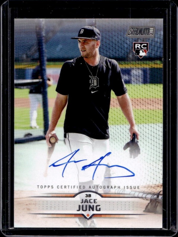 2025 Topps Stadium Club Jace Jung Auto Autograph RC Rookie #SCBA-JJ Tigers