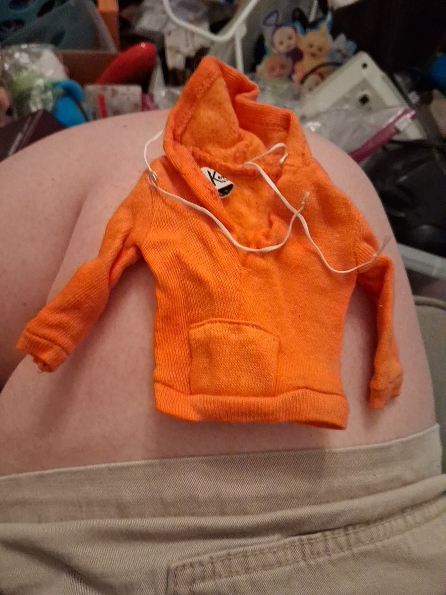 Ken Orange Hoodie Sweatshirt Jacket #1406 Vintage Preowned | eBay