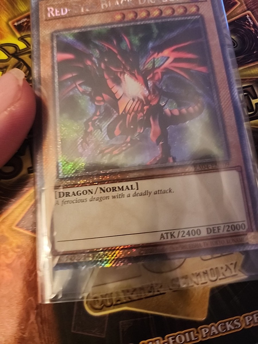 【イラスト違い[TCG第8版]】遊戯王 RA04-EN109 真紅眼の黒竜 Red-Eyes Black Dragon (英語版 1st Edition 25th クォーターセンチュリーシークレットレア) Quarter Century Stampede 真紅眼の黒竜 25th シークレット（イラスト違い）25th