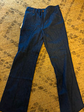 Vintage 1980 s Wrangler Men's Dark Wash Blue Bootcut Jeans