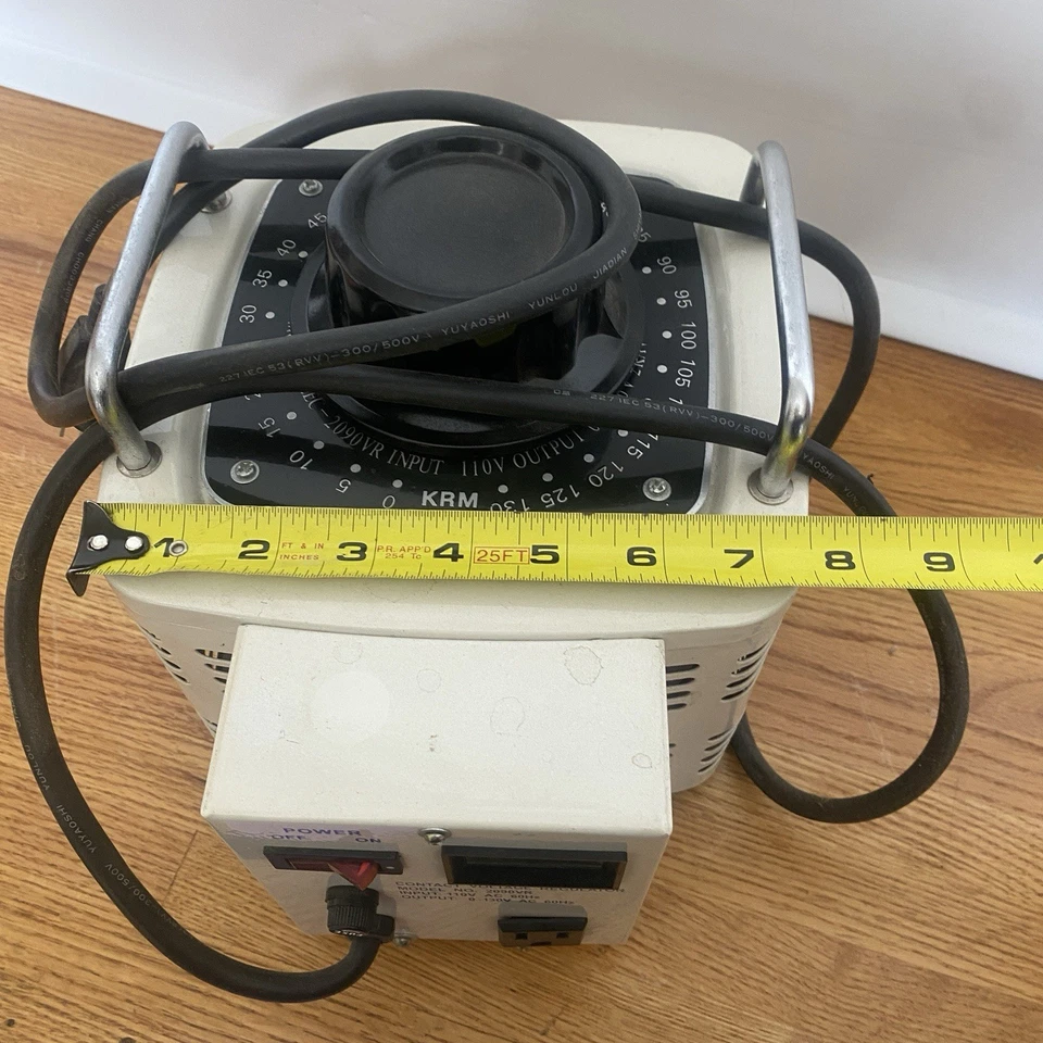 Regulador de tensão de contato de saída KRM 2090VR AEEC-2090VR 110V entrada 0-130V 20amp - Imagem 3 de 4