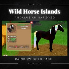 Wild Horse Islands - Andalusian Rainbow Gold Fade Naturally Dyed 