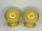 ROUND BALL BULB SALT & PEPPER SHAKERS sunflower yellow FIESTA new