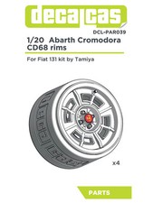 Decalcas 120 131 Abarth Cromodora Cd68 Rims For Tamiya Kits