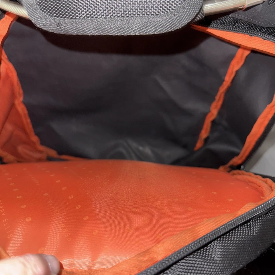 Perry Ellis Portafolio Mochila Bolso para Laptop Viaje Trabajo Multi Bolsillo Para Hombres 18 pulgadas Foto 3 de 4