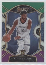 2020-21 Panini Select Concourse Green White Purple Prizm Xavier Tillman #95 0nj5