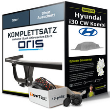 Für HYUNDAI i30 CW Kombi Typ FD Anhängerkupplung starr +eSatz 13pol uni 10- NEU