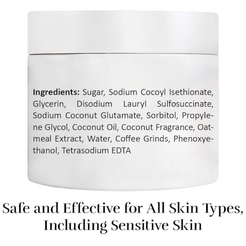 Coconut Coffee Sugar Body Scrub, Exfoliating Scrub that Foams to... - Picture 6 of 7