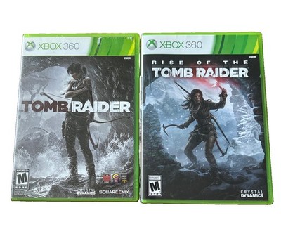 Rise of the Tomb Raider (Microsoft Xbox 360, 2015) Tomb Raider  Lot of 2