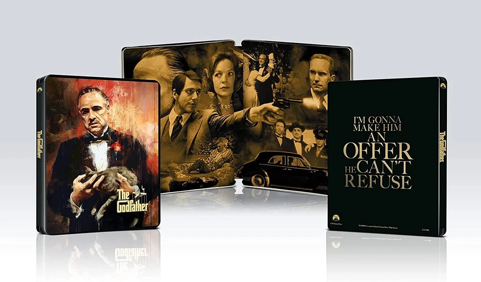 THE GODFATHER TRILOGY 50TH ANNIVERSARY 4K UHD BLU-RAY STEELBOOKS *NEW & SEALED* - Image 2 of 4