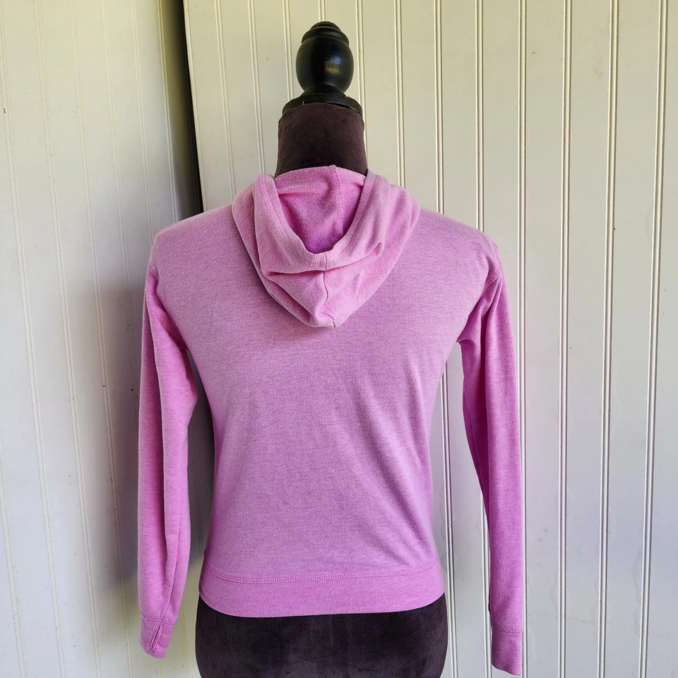 JUMPING BEANS Active Lighweight Full ZIP HOODIE GIRLS Sweatshirt PURPLE Sz 10 - Image 4 of 4