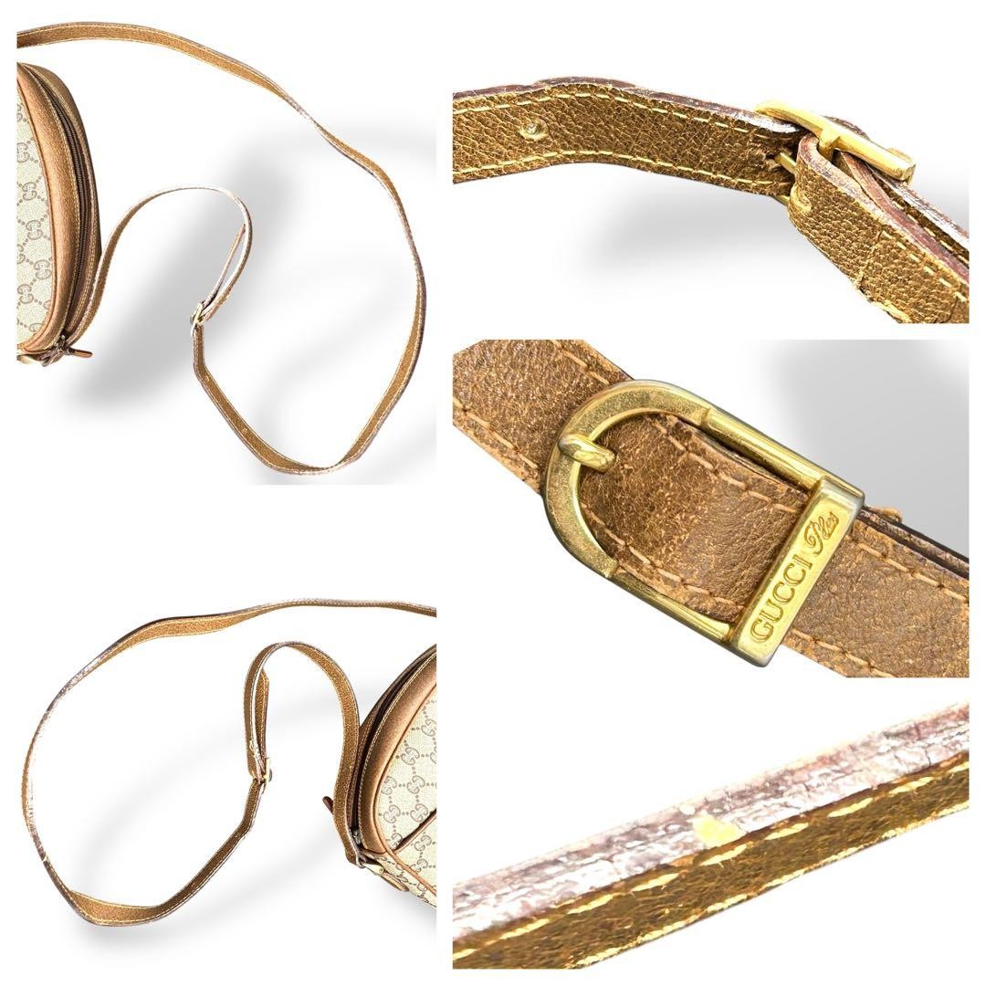 Rare GUCCI Shoulder Bag PVC GG Pattern Beige Japan C-251116-16 thumbnail 22