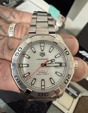 TAG Heuer Aquaracer Calibre 5 Auto 43mm White Dial 300m Box Papers