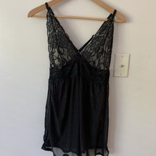 avidlove women lingerie babydoll Large Black Lace