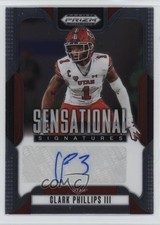 2025 Prizm Draft Picks Sensational Signatures Clark Phillips III Auto 1m6p