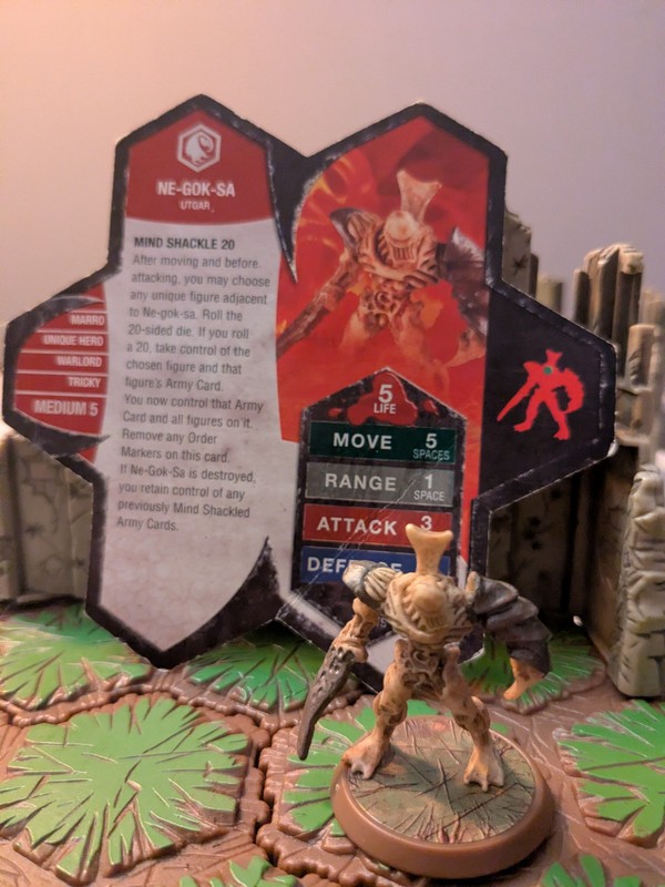 Heroscape - Ne-Gok-Sa Figure & Card