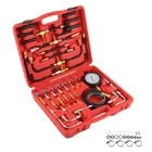 Gasoline Fuel Injection Pressure Tester Gauge Tool Kits System 0-140 psi 0-10bar