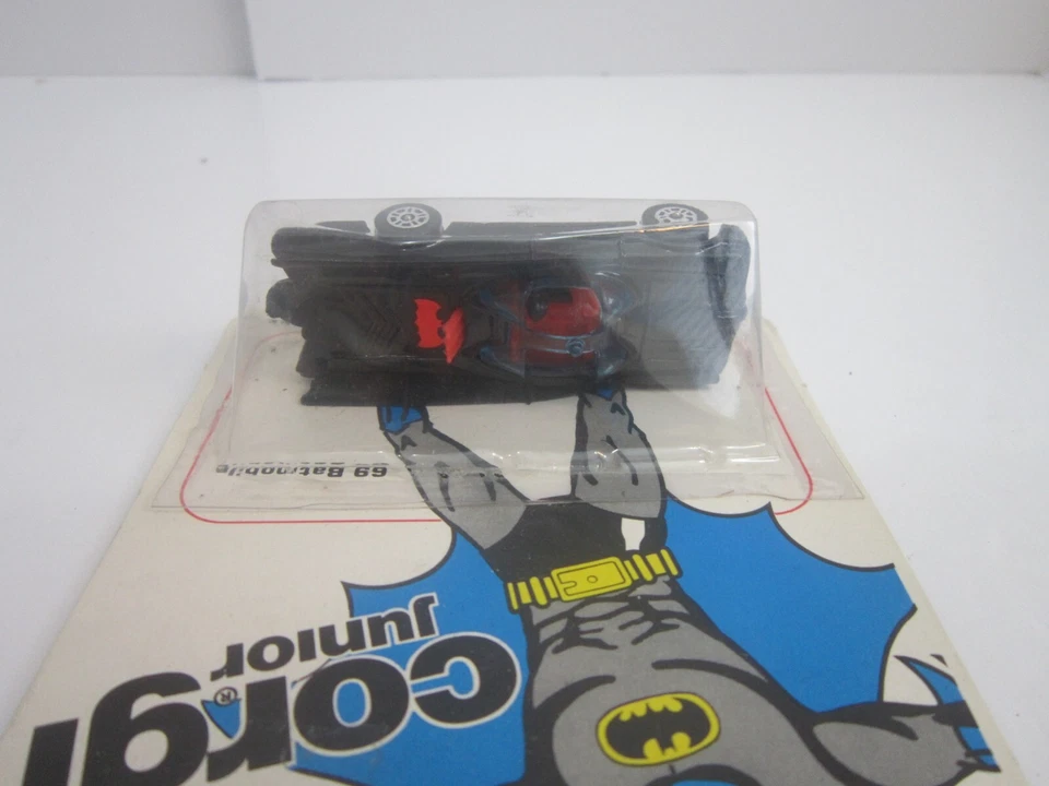 Brand New Unpunched 1976 DC Comics Corgi Juniors Batman's 69 Batmobile SEALED - Image 2 of 4