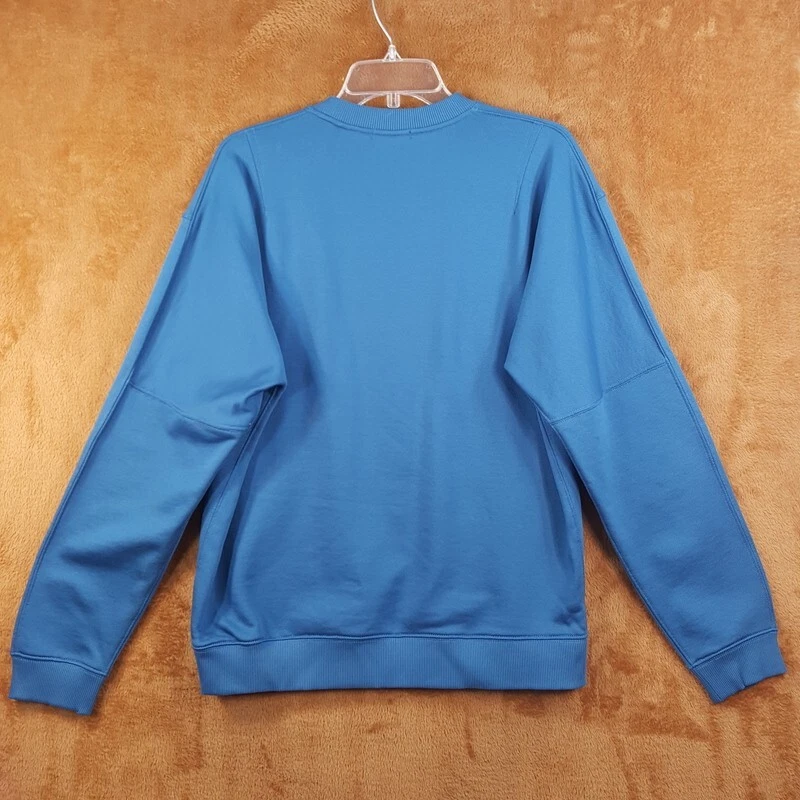 THEORY Sweatshirt Mens Medium Blue Pullover COLTS Crew Terry Knit $185 - Image 4 of 4