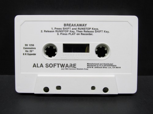 Breakaway OX1256, VIC-20, casete, software ALA 1983, nunca usado - Imagen 9 de 13