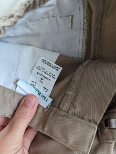 Free Shipping! Girls size 6x school uniform pants lot of 2 in tan-kahki coloring - Picture 4 of 5