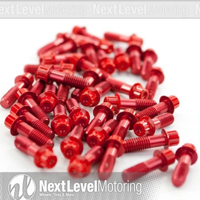 XXR KIT TUERCA Y PERNO REMACHABLE ROJO SE ADAPTA A XXR 521 969 (80 tuercas + 80 pernos) Foto 2 de 4