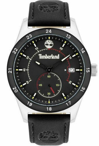 Reloj Hombre TIMBERLAND De Piel Verdadera Negra Caja De Acero A Precio Reducido!