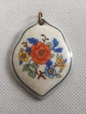 -/Hübscher antiker Porzellan Anhänger von Rosenthal (j9)