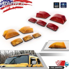 10x Amber Red Cab Roof Light Marker Roof Top Lamps For 2003-2009 Hummer H2 Sut 10x Amber Red Cab Roof Light Marker Roof Top Lamps For 2003-2009 Hummer H2 Sut