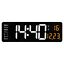 thumbnail 18  - LED Electronic Digital Wall Clock Temperature Date Day Display Remote Control
