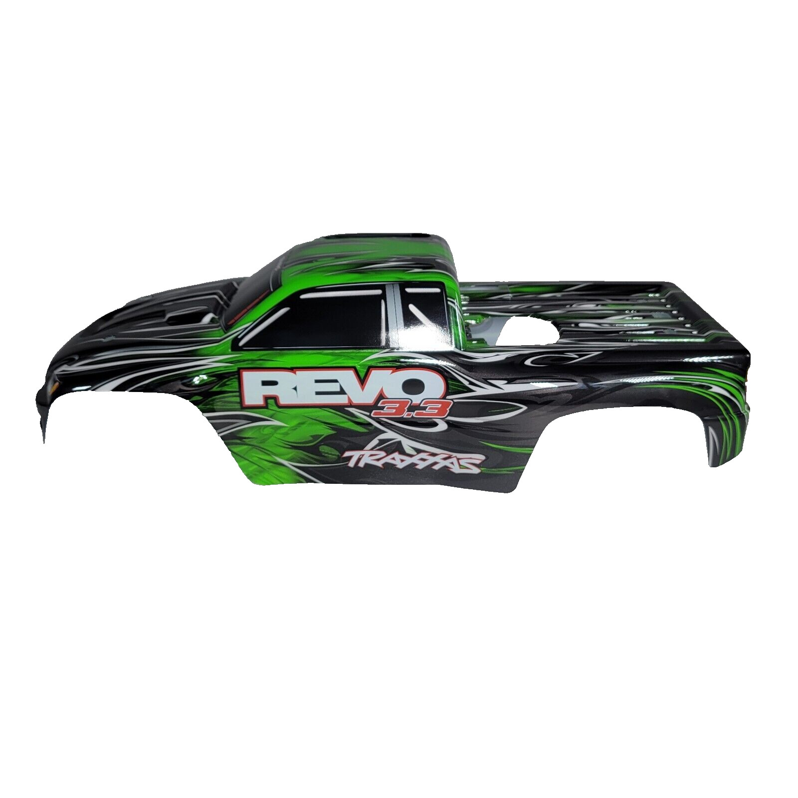 Fits Traxxas Revo Body Green Black Factory Painted Decals
