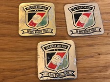 GLENTORAN 3 UNUSED ESSO CLUB BADGES 1971