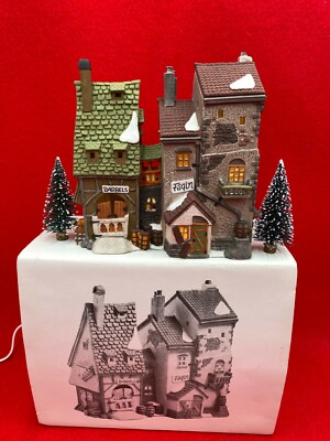 DEPT 56 DICKENS VILLAGE OLIVER TWIST FAGINS HIDEAWAY 55522 + BONUS  2 TREES