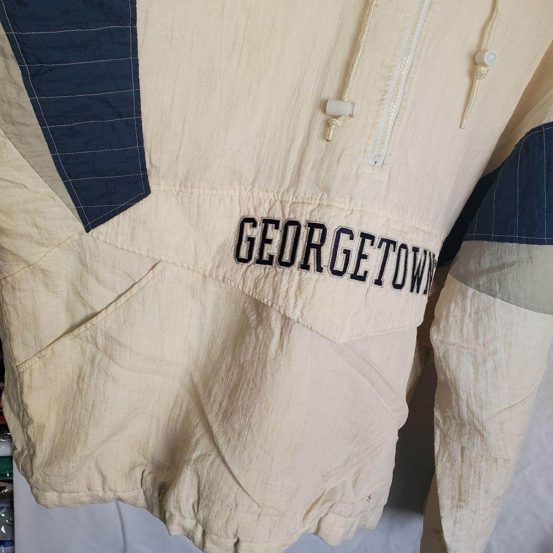 90s STARTER Georgetown University HOYAS Jacket White STARTER 90s STARTER Georgetown University HOYAS Jacket White STARTER