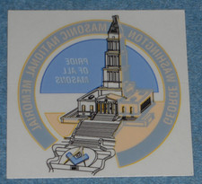 George Washington Masonic National Memorial Alexandria Virginia Sticker 3.5"