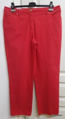 Basler pantalon 46 44 taille allemande 18UK jeans rouge - Photo 1/4