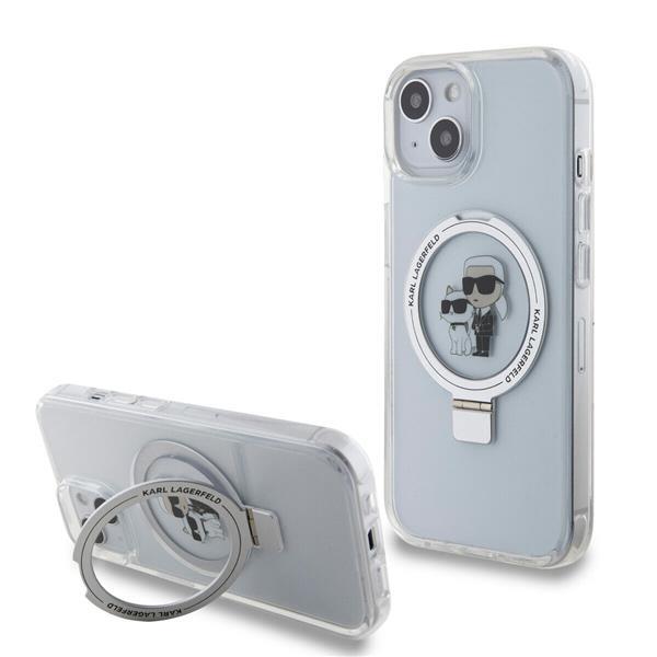 Case Hardcase Cover iPhone 15 Karl Lagerfeld MagSafe Foldable Transparent