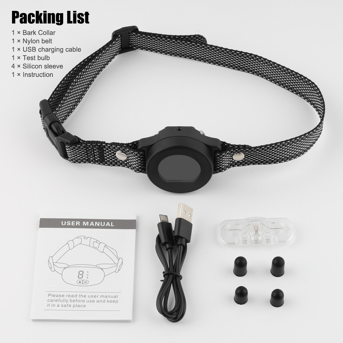 Pet Dog Anti Bark Electric Shock Collar Automative Stop Barking