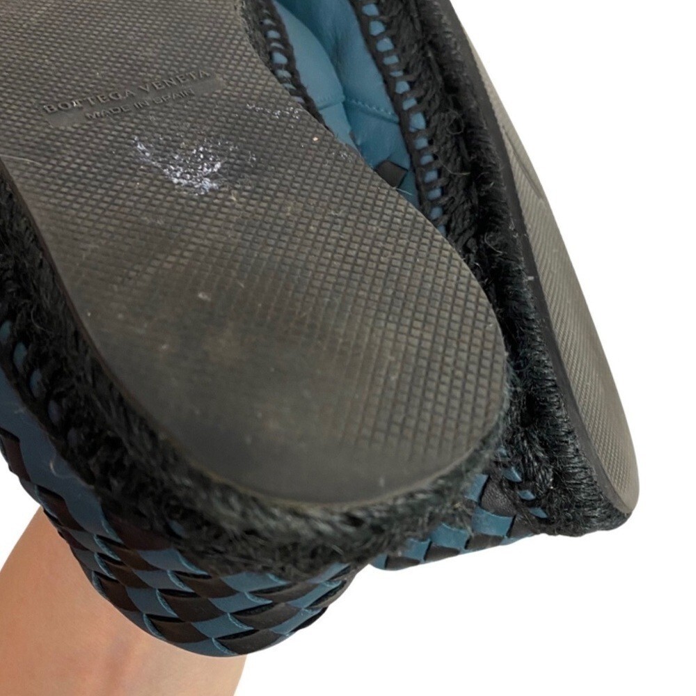 Bottega Veneta Leather Woven Espadrilles Mens 5 / 38 Slide  display picture 2