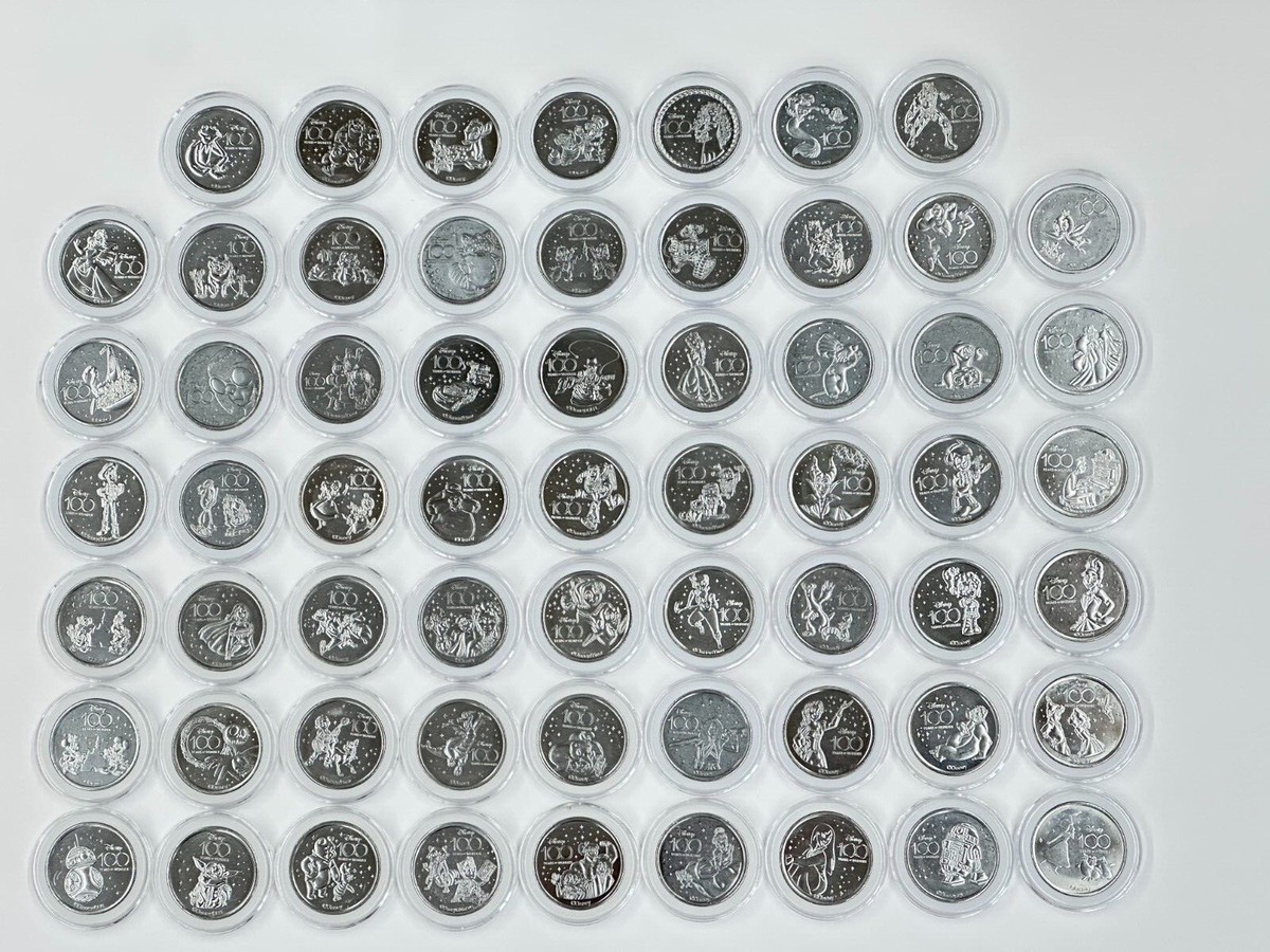 Disney 100 Medallion Coins 100th Anniversary Commemorative