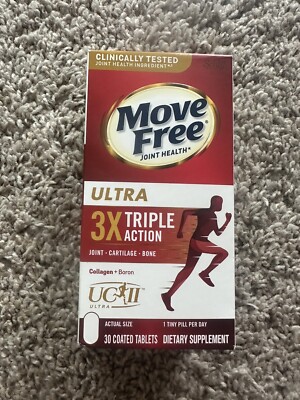 Move Free Ultra Triple Action for Joint, Cartilage, and Bone Support, 30 tablets