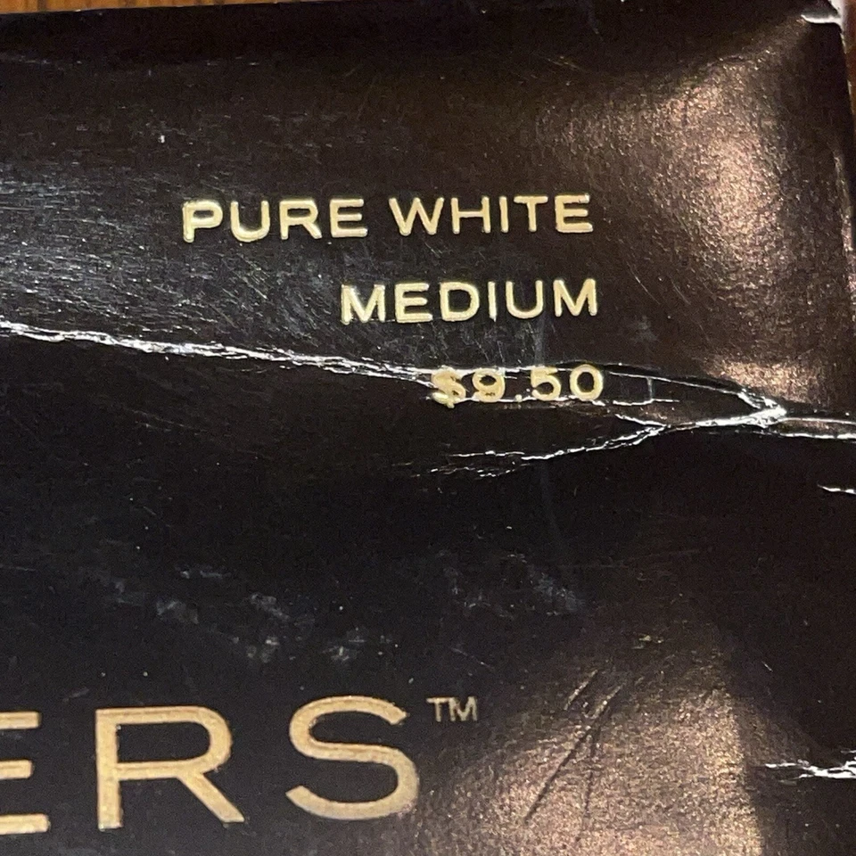 VTG Victoria Secret SENSUAL SHAPERS Silky Sheer Pure White Medium Silky NOS - Image 4 of 4