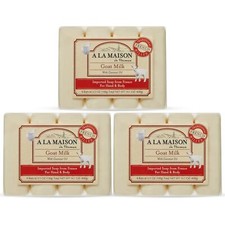 Goat Milk Bar Soap - Uses Hand and Body Triple Milled Essential Oils Biodegra...