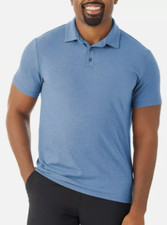 Men's Member's Mark Favorite Soft Polo, 4 Way Stretch, Blue, Size Small