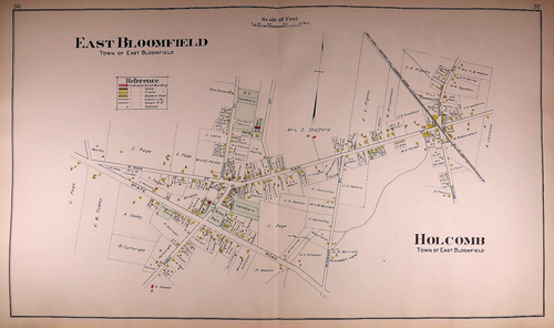 1904 Map ~ EAST BLOOMFIELD - HOLCOMB, ONTARIO Co., NEW YORK ~ (18x34)-#12