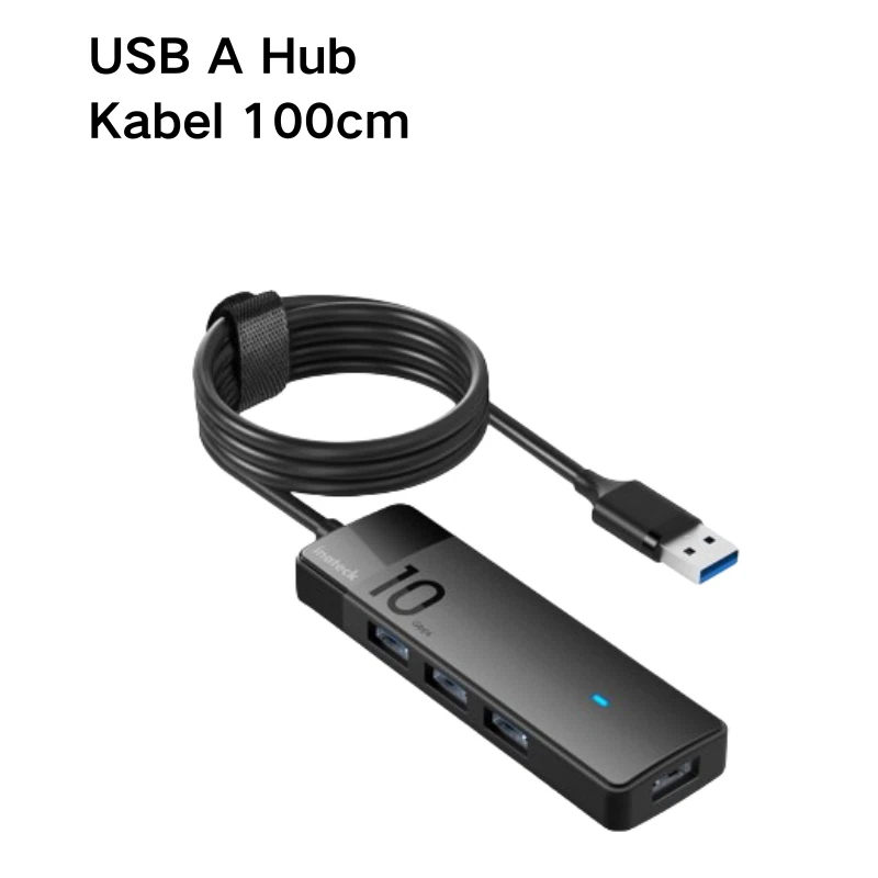 Inateck USB Hub 3.2 Gen 2 USB Verteiler 4-Port USB-A-Anschlüssen Windows Mac OS